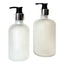Frosted Glass Apothecary Bottle with Pump