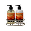 Double 8 oz Apothecary Bottle Chrome Caddy