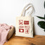 Red Stamp Tote Bag