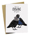 Crowing Old Wedding Card