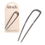 Metal French Hair Pin - Hematite