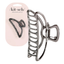 Open Shape Claw Clip - Hematite