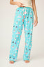 Flannel Pant - Turquoise Dogs